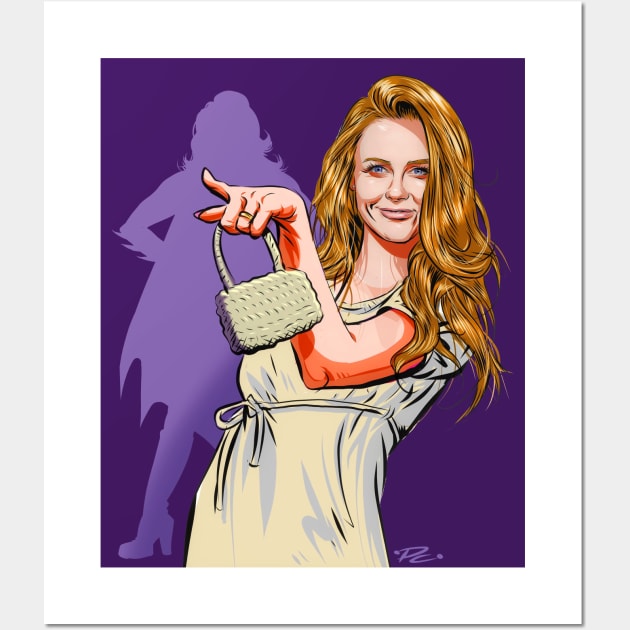 Alicia Silverstone - An illustration by Paul Cemmick Wall Art by PLAYDIGITAL2020